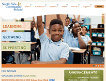 Tablet Screenshot of northsidecommunityschool.org